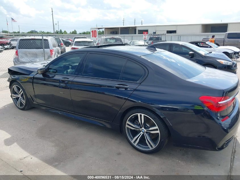 2019 BMW 740I VIN: WBA7E2C59KB217943 Lot: 40096531