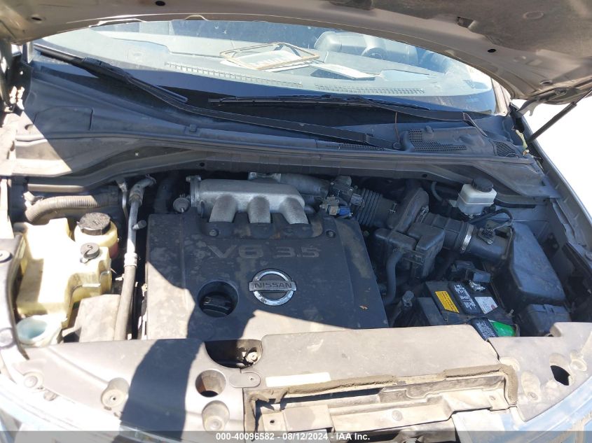 2004 Nissan Murano Sl VIN: JN8AZ08W04W325516 Lot: 40096582