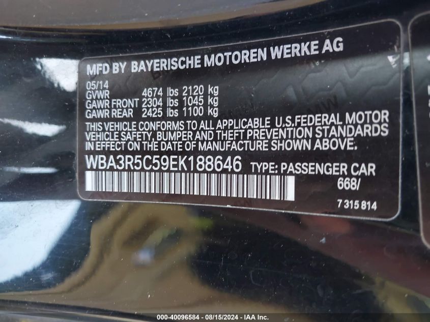 WBA3R5C59EK188646 2014 BMW 435I xDrive