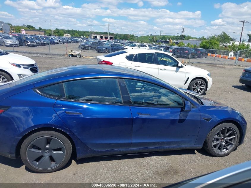 2022 Tesla Model 3 Long Range Dual Motor All-Wheel Drive VIN: 5YJ3E1EB5NF104331 Lot: 40096590