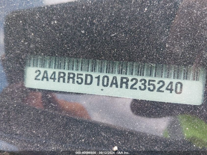 2010 Chrysler Town & Country Touring VIN: 2A4RR5D10AR235240 Lot: 40096608