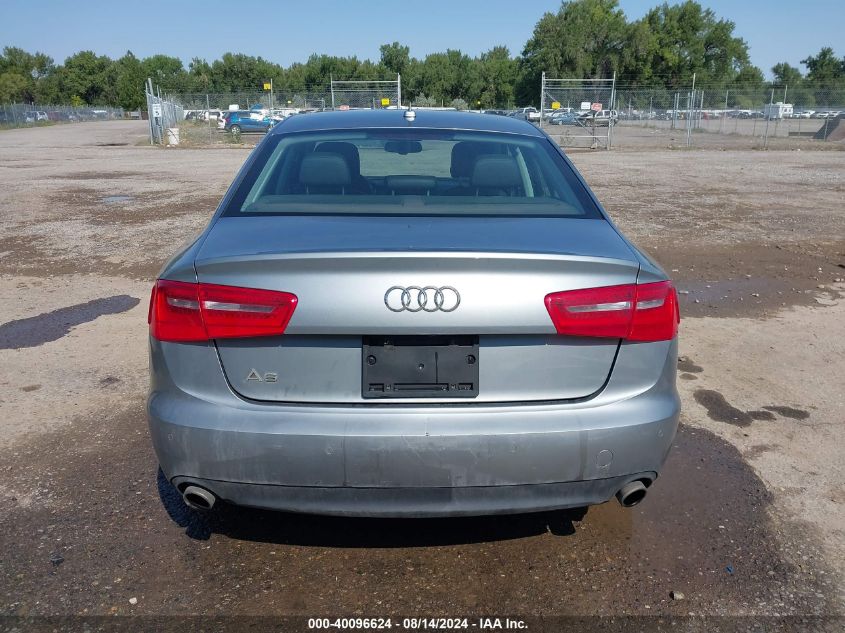 2013 Audi A6 2.0T Premium VIN: WAUGFAFC3DN061451 Lot: 40096624