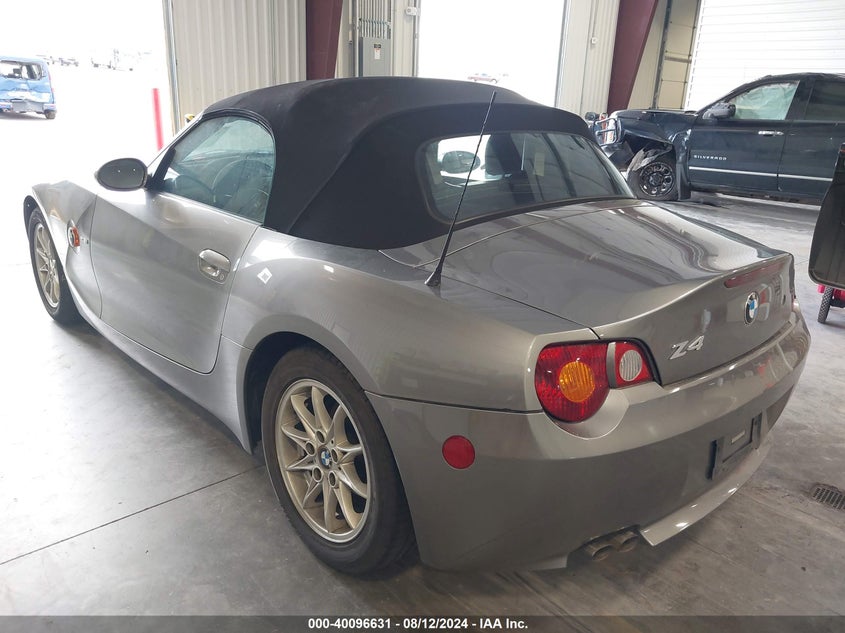 2003 BMW Z4 2.5I VIN: 4USBT33433LS47266 Lot: 40096631