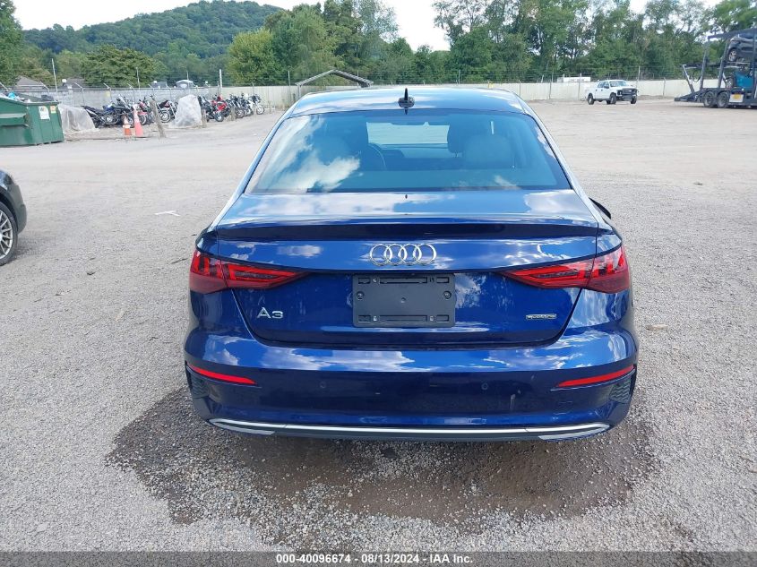 2023 Audi A3 Premium Plus VIN: WAUHUDGY8PA129941 Lot: 40096674