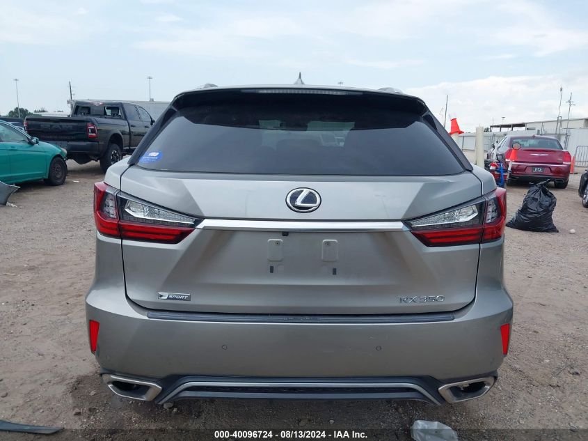 2017 Lexus Rx 350/Base/F Sport VIN: 2T2ZZMCA2HC040943 Lot: 40096724