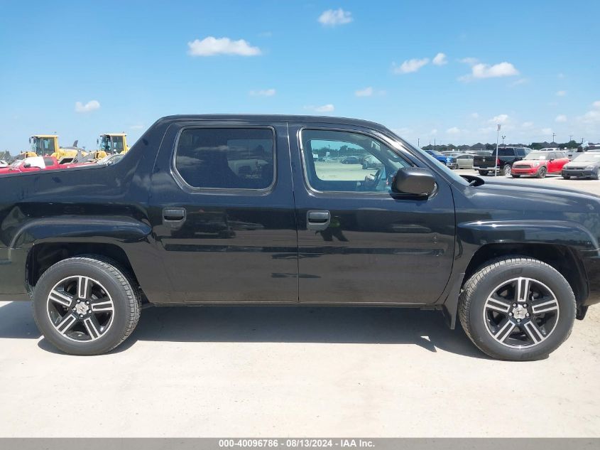 2014 Honda Ridgeline Sport VIN: 5FPYK1F74EB011834 Lot: 40096786