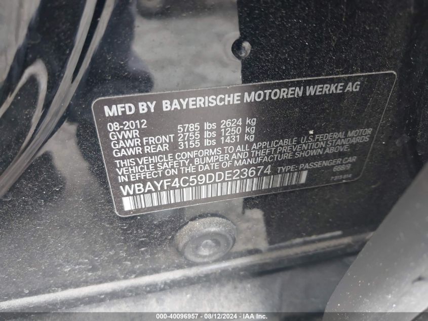 WBAYF4C59DDE23674 2013 BMW 740Li xDrive