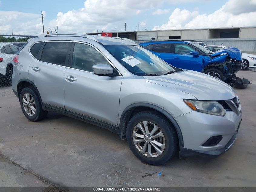 2015 Nissan Rogue Sv VIN: KNMAT2MT9FP562023 Lot: 40096963