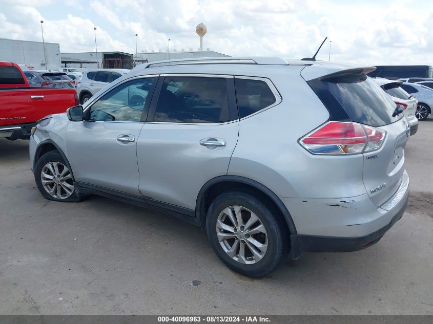 2015 Nissan Rogue Sv VIN: KNMAT2MT9FP562023 Lot: 40096963