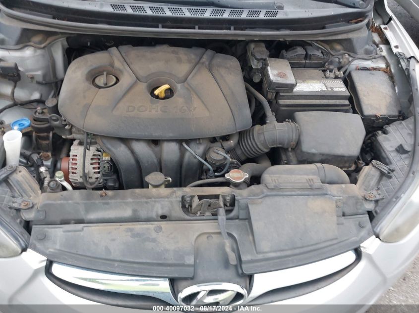 2012 Hyundai Elantra Gls Pzev VIN: 5NPDH4AE5CH077370 Lot: 40097032