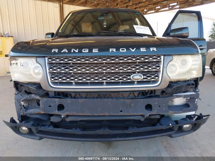 2010 Land Rover Range Rover Hse VIN: SALMF1D4XAA318313 Lot: 40097174