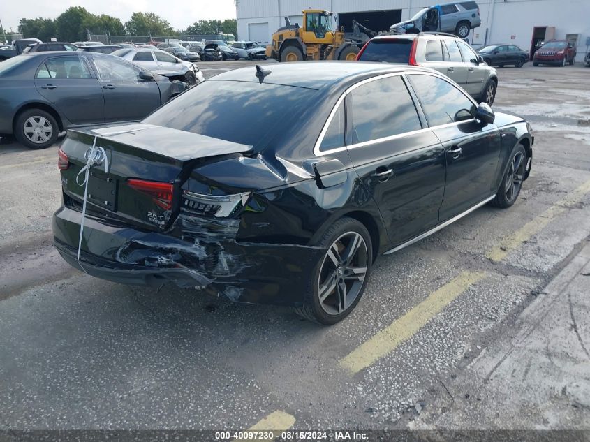 2017 Audi A4 2.0T Premium VIN: WAUENAF45HN048483 Lot: 40097230