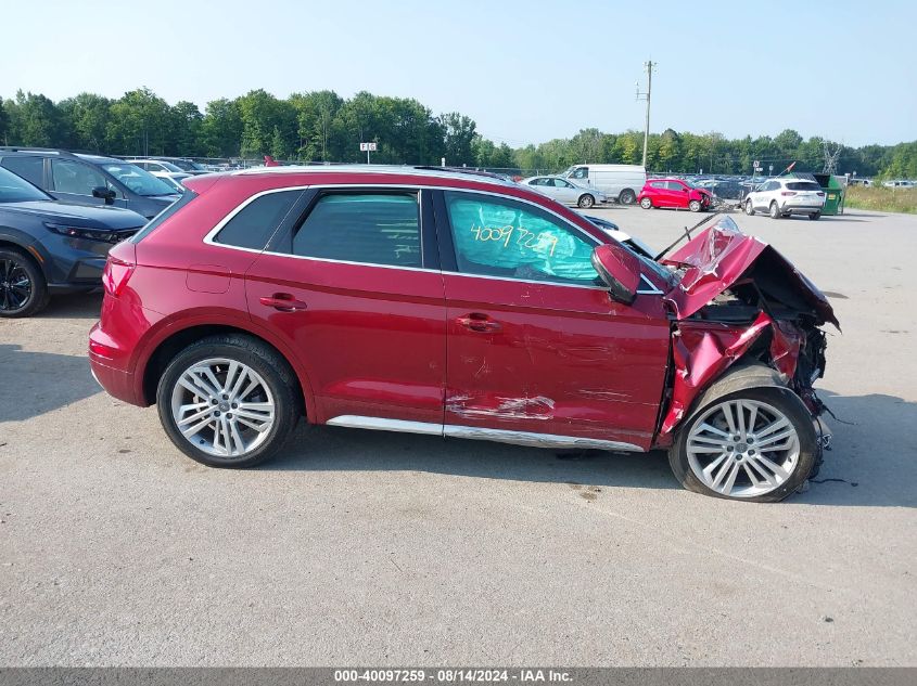 2018 Audi Q5 2.0T Premium/2.0T Tech Premium VIN: WA1BNAFY5J2178838 Lot: 40097259