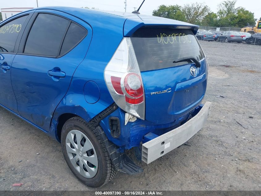 2014 Toyota Prius C Two VIN: JTDKDTB36E1074580 Lot: 40097390