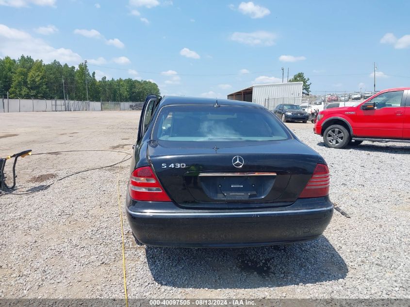 2002 Mercedes-Benz S 430 VIN: WDBNG70J12A258395 Lot: 40097505