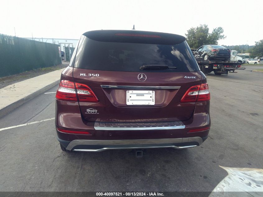 2014 Mercedes-Benz Ml 350 4Matic VIN: 4JGDA5HB0EA352770 Lot: 40097521