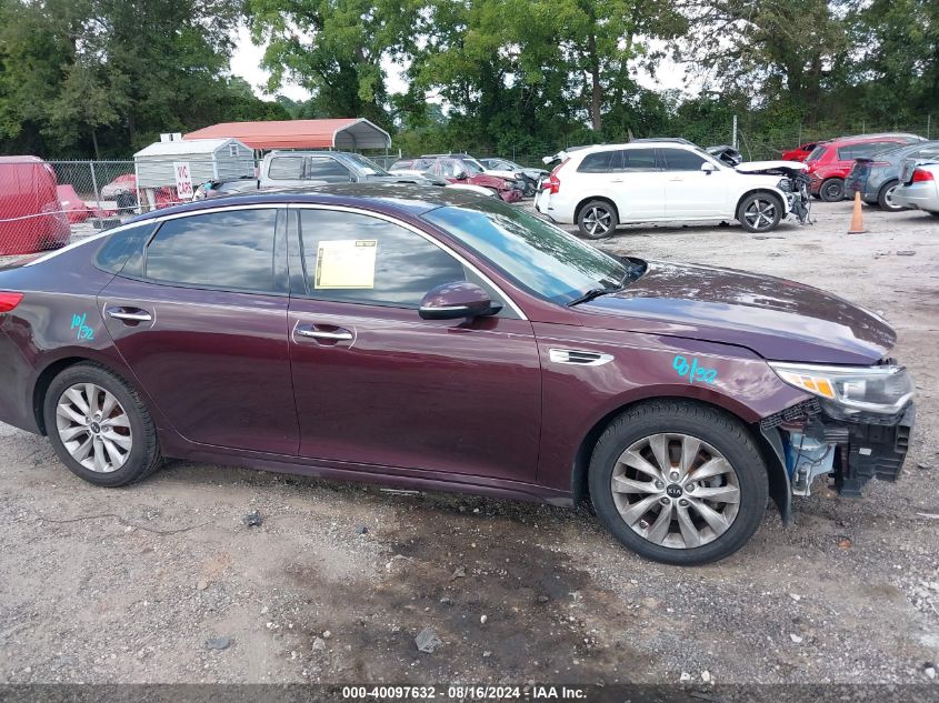 2018 Kia Optima Ex VIN: 5XXGU4L35JG180219 Lot: 40097632