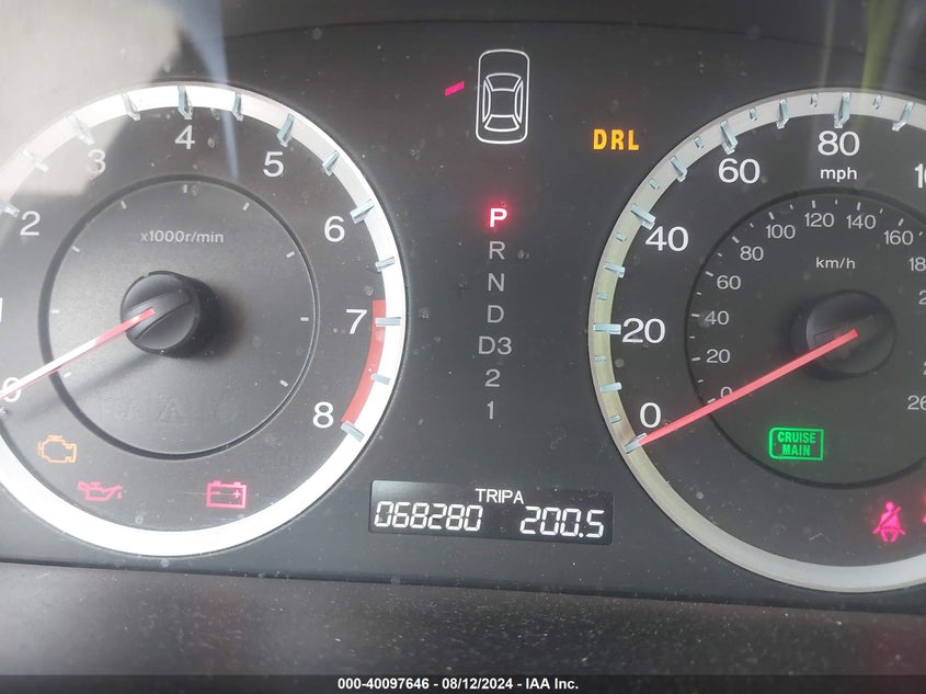 2009 Honda Accord 2.4 Lx VIN: JHMCP263X9C015296 Lot: 40097646