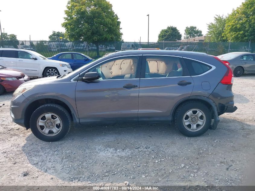 2015 Honda Cr-V Lx VIN: 5J6RM4H38FL041205 Lot: 40097783