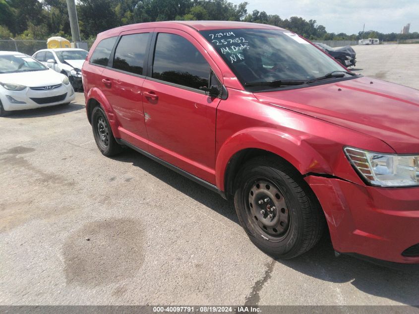 2014 Dodge Journey American Value Pkg VIN: 3C4PDCABXET257052 Lot: 40097791