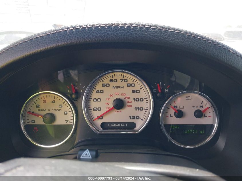 2007 Ford F-150 Lariat/Xlt VIN: 1FTPW12V17FA66110 Lot: 40097793