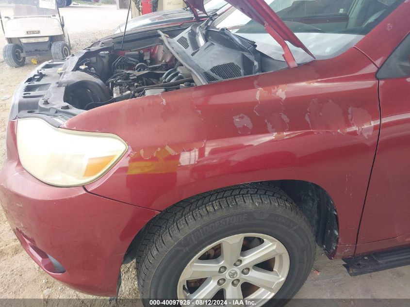 2009 Toyota Highlander VIN: JTEDS41A692072134 Lot: 40097925