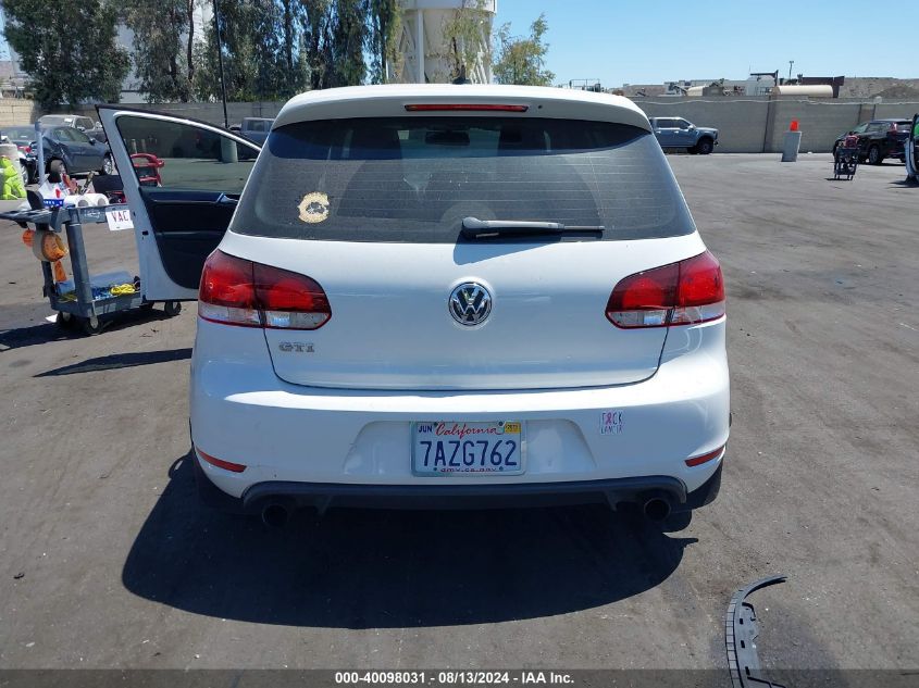 2013 Volkswagen Gti Drivers Edition VIN: WVWHD7AJ8DW133051 Lot: 40098031