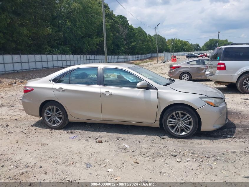 2015 Toyota Camry Se VIN: 4T1BF1FK5FU496495 Lot: 40098032