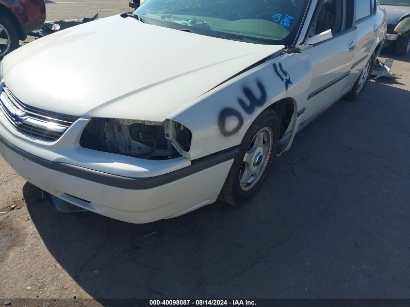 2003 Chevrolet Impala VIN: 2G1WF52E839279103 Lot: 40098087