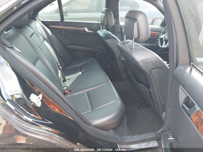 2012 Mercedes-Benz C 250 Luxury/Sport VIN: WDDGF4HBXCR231939 Lot: 40098099