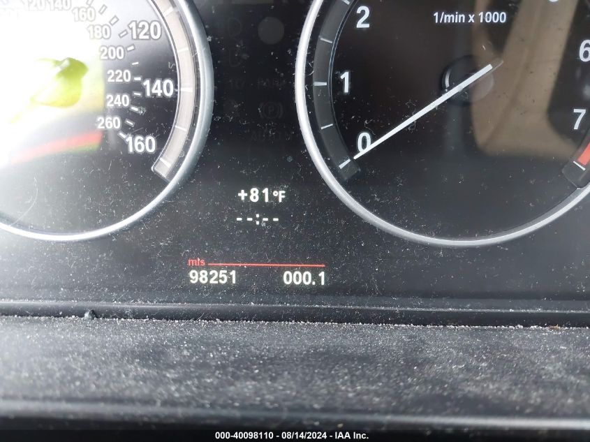 2011 BMW 528I VIN: WBAFR1C59BC750864 Lot: 40098110