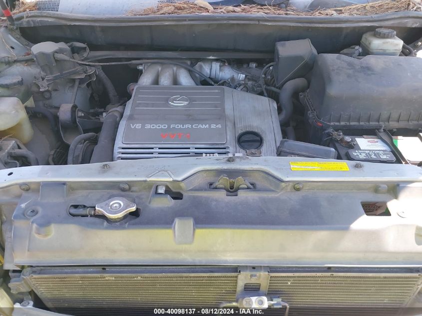 2001 Lexus Rx 300 VIN: JTJGF10U110107823 Lot: 40098137