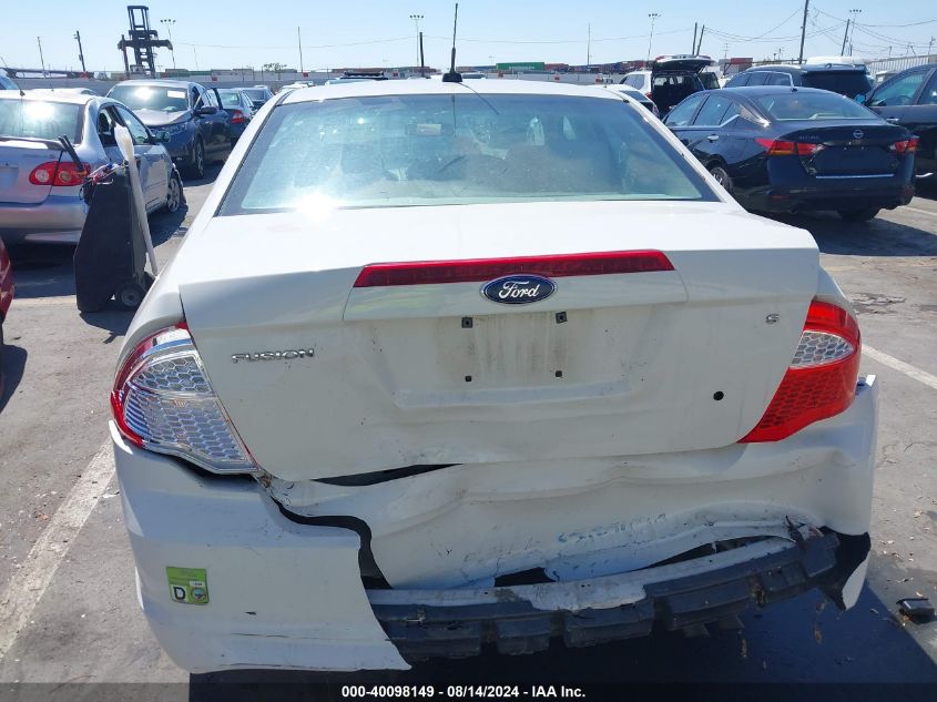 2012 Ford Fusion S VIN: 3FAHP0GA6CR144532 Lot: 40098149