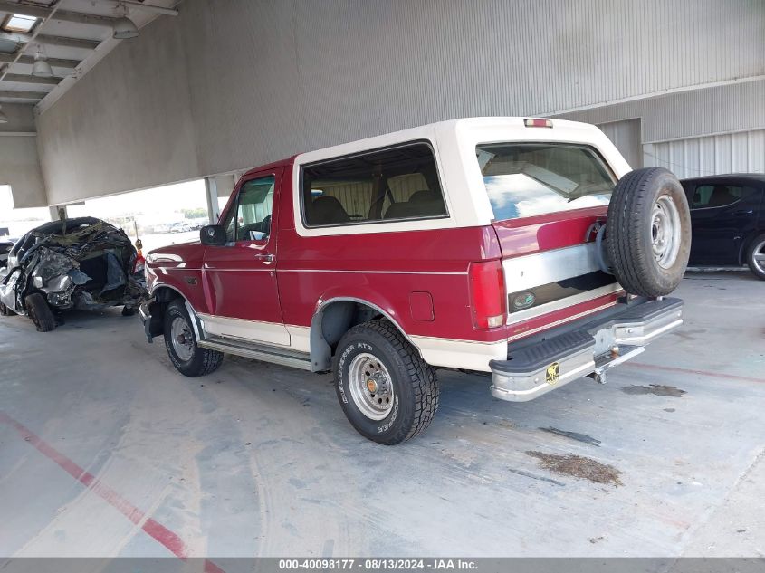 1993 Ford Bronco U100 VIN: 1FMEU15N5PLA50997 Lot: 40098177