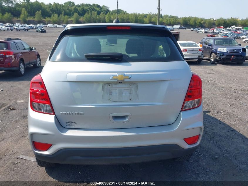 2020 Chevrolet Trax Awd Ls VIN: KL7CJNSB5LB038853 Lot: 40098231