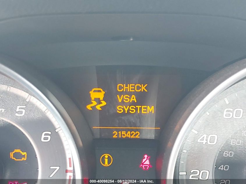 2011 Acura Mdx VIN: 2HNYD2H2XBH527836 Lot: 40098254