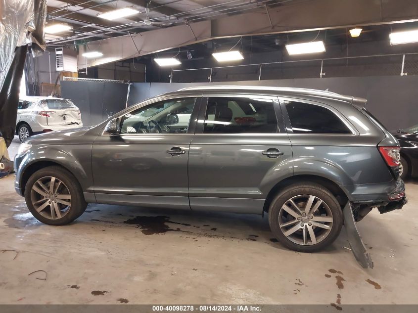 2013 Audi Q7 3.0T Premium VIN: WA1LGAFEXDD010822 Lot: 40098278