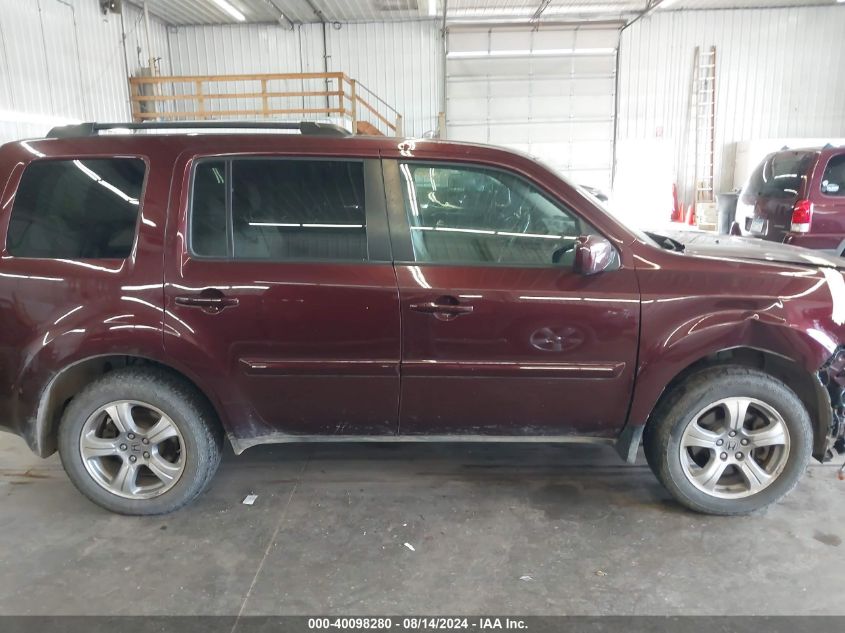 2013 Honda Pilot Ex-L VIN: 5FNYF4H62DB044848 Lot: 40098280