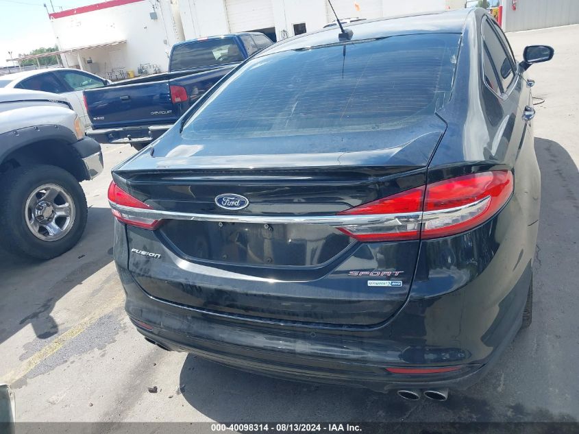 2017 Ford Fusion Sport VIN: 3FA6P0VPXHR149500 Lot: 40098314