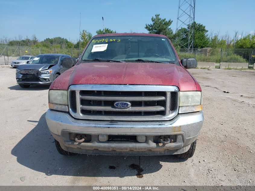 2002 Ford F-250 Lariat/Xl/Xlt VIN: 1FTNW21L22EC29598 Lot: 40098353