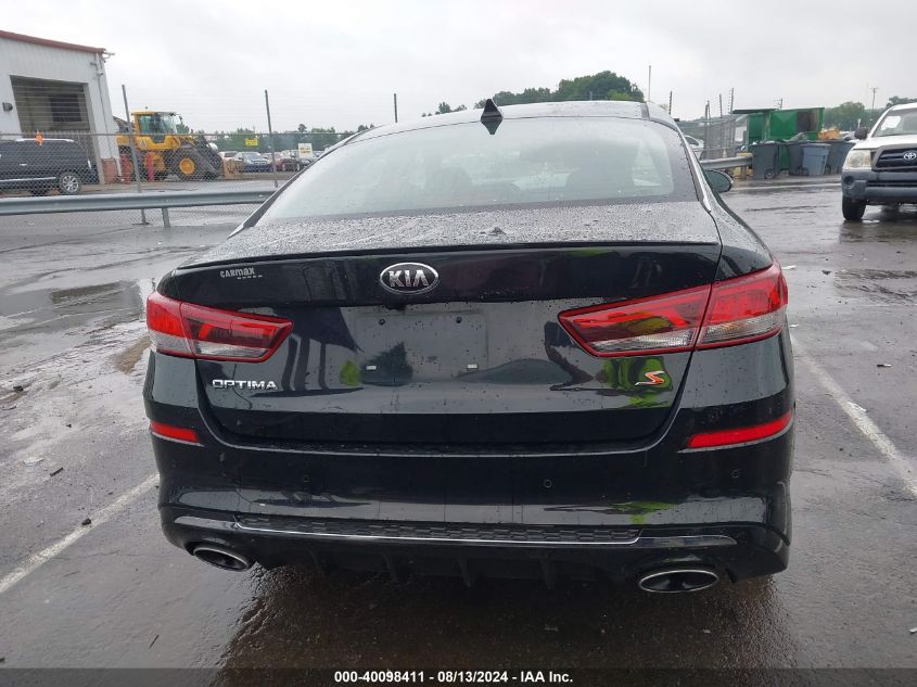 2019 Kia Optima S VIN: 5XXGT4L35KG327742 Lot: 40098411