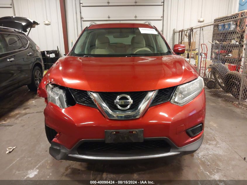 2014 Nissan Rogue Sv VIN: 5N1AT2MV0EC828080 Lot: 40098424