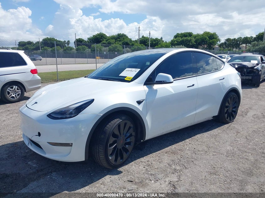 2022 TESLA MODEL Y U   U(VIN: 7SAYGDEFXNF505686