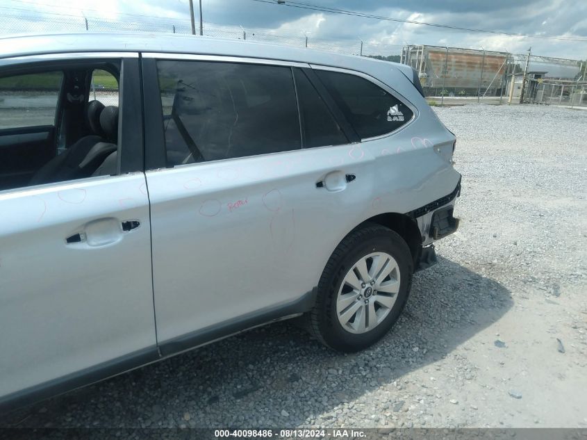 2015 Subaru Outback 2.5I Premium VIN: 4S4BSBHC0F3279627 Lot: 40098486