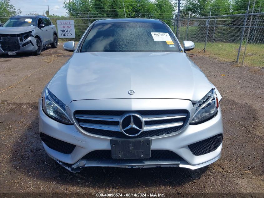 2015 Mercedes-Benz C 300 Luxury/Sport VIN: 55SWF4JB0FU077296 Lot: 40098574