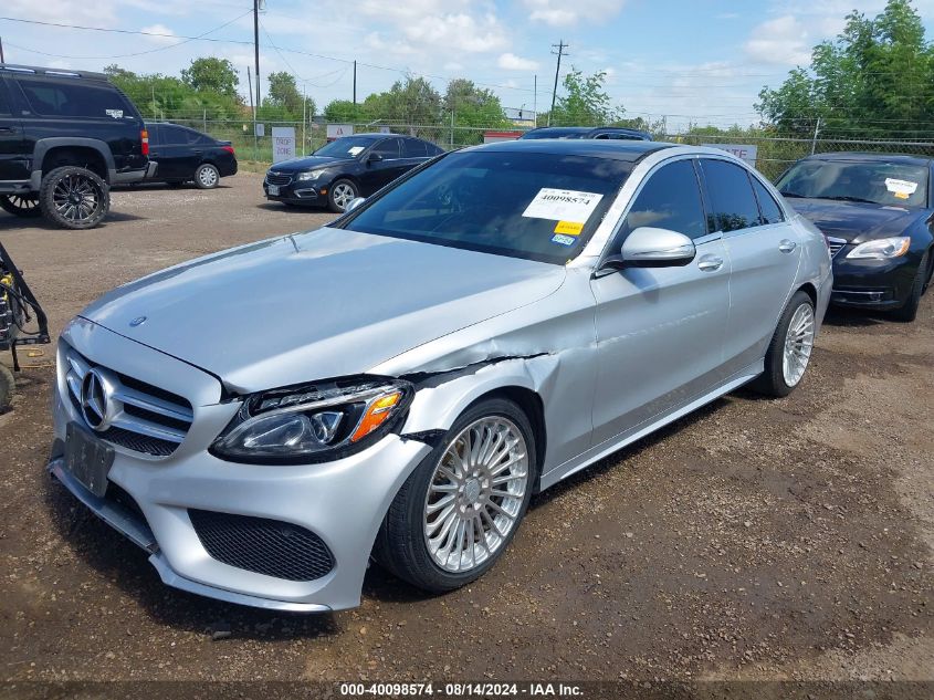 2015 Mercedes-Benz C 300 Luxury/Sport VIN: 55SWF4JB0FU077296 Lot: 40098574