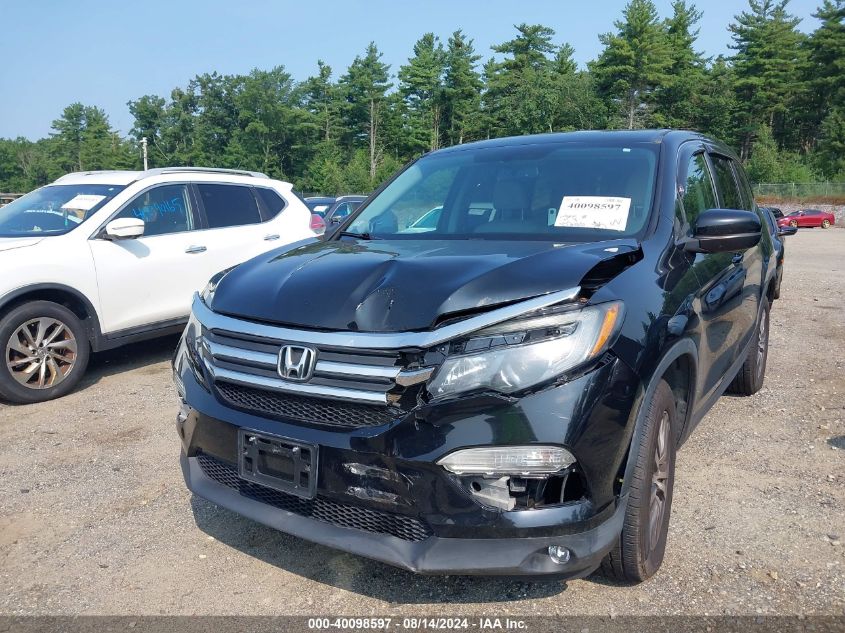 2016 Honda Pilot Ex-L VIN: 5FNYF6H78GB091245 Lot: 40098597