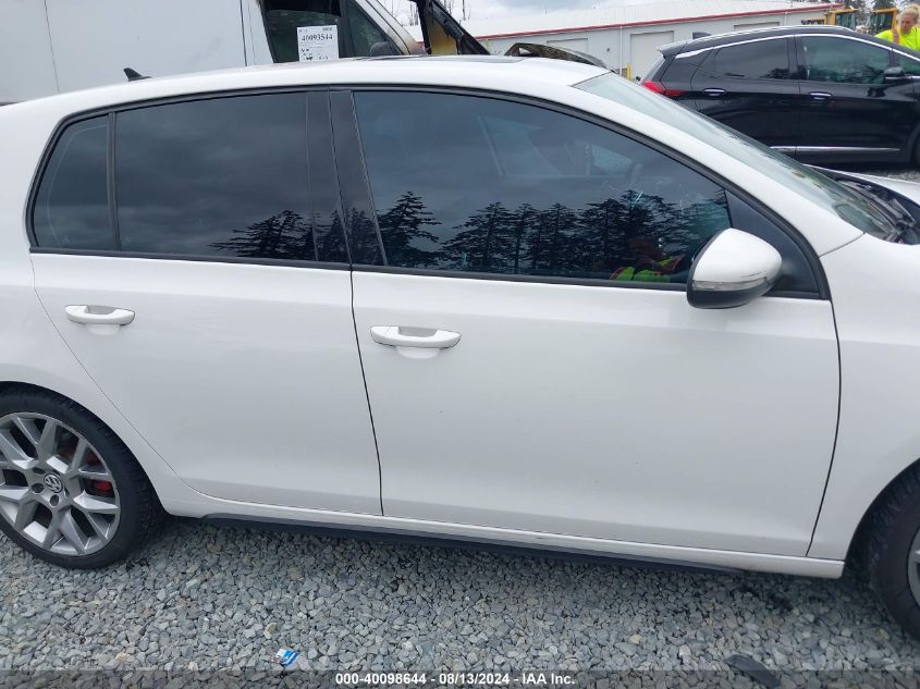 2013 Volkswagen Gti 4-Door VIN: WVWHD7AJ0DW090129 Lot: 40098644