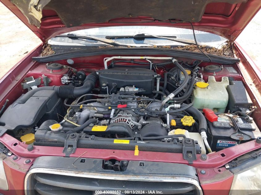 2003 Subaru Forester X VIN: JF1SG636X3H735443 Lot: 40098652