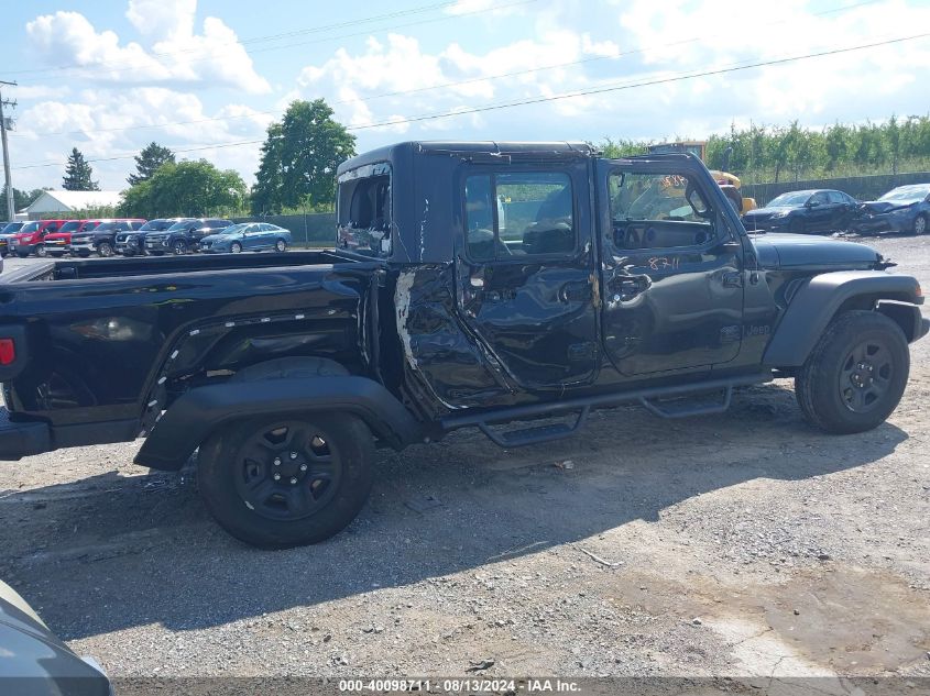 2022 Jeep Gladiator Sport 4X4 VIN: 1C6HJTAG0NL127213 Lot: 40098711